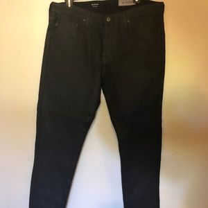 AG Adriano Goldschmied Black Wax Jeans 34 x 28